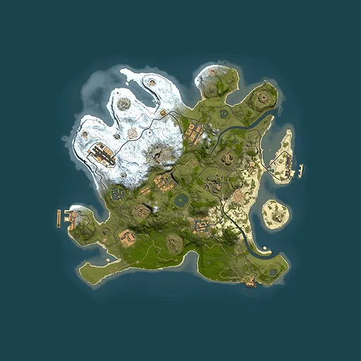 Rust map seed 2086357118, 3000x3000m top-down preview