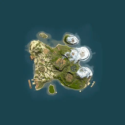 Rust map seed 134391079, 2000x2000m top-down preview
