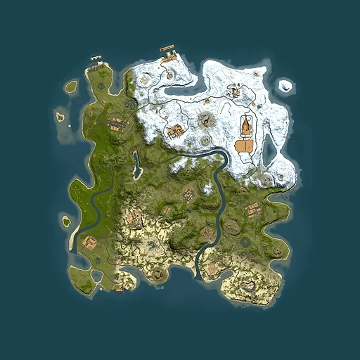 Rust map seed 217886249, 4000x4000m top-down preview