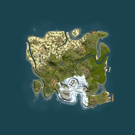 Rust map seed 213927183, 3000x3000m top-down preview