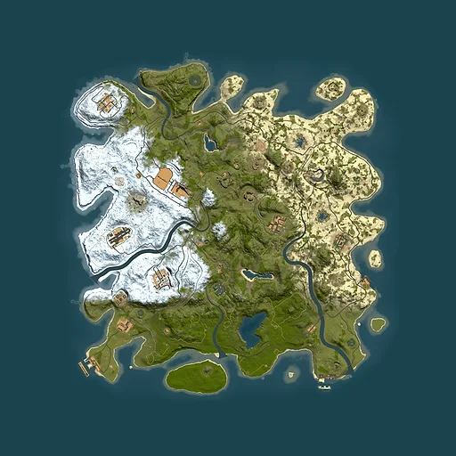 Rust map seed 424391689, 4500x4500m top-down preview