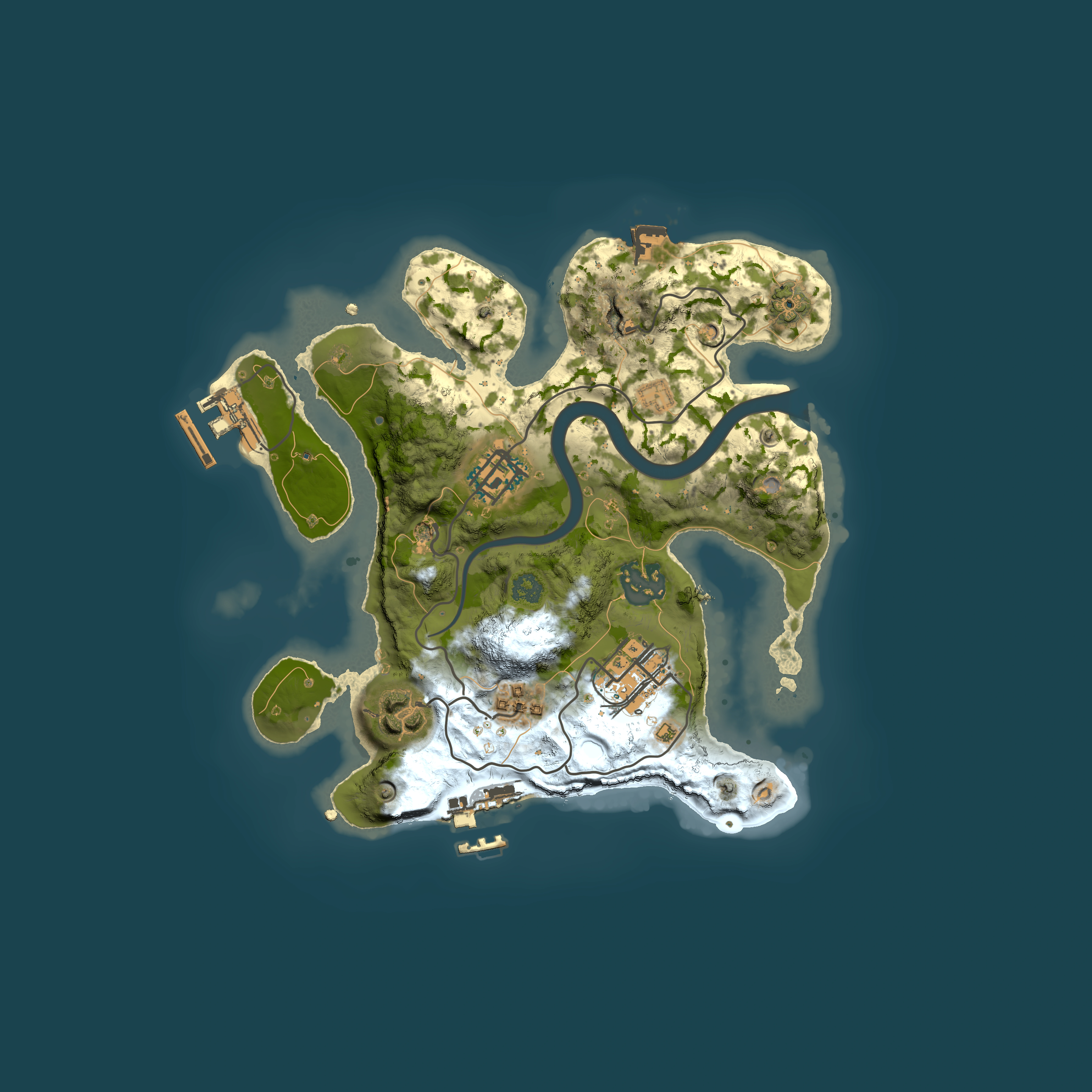 Full top-down render of Rust map seed 1583526766, 2500x2500m