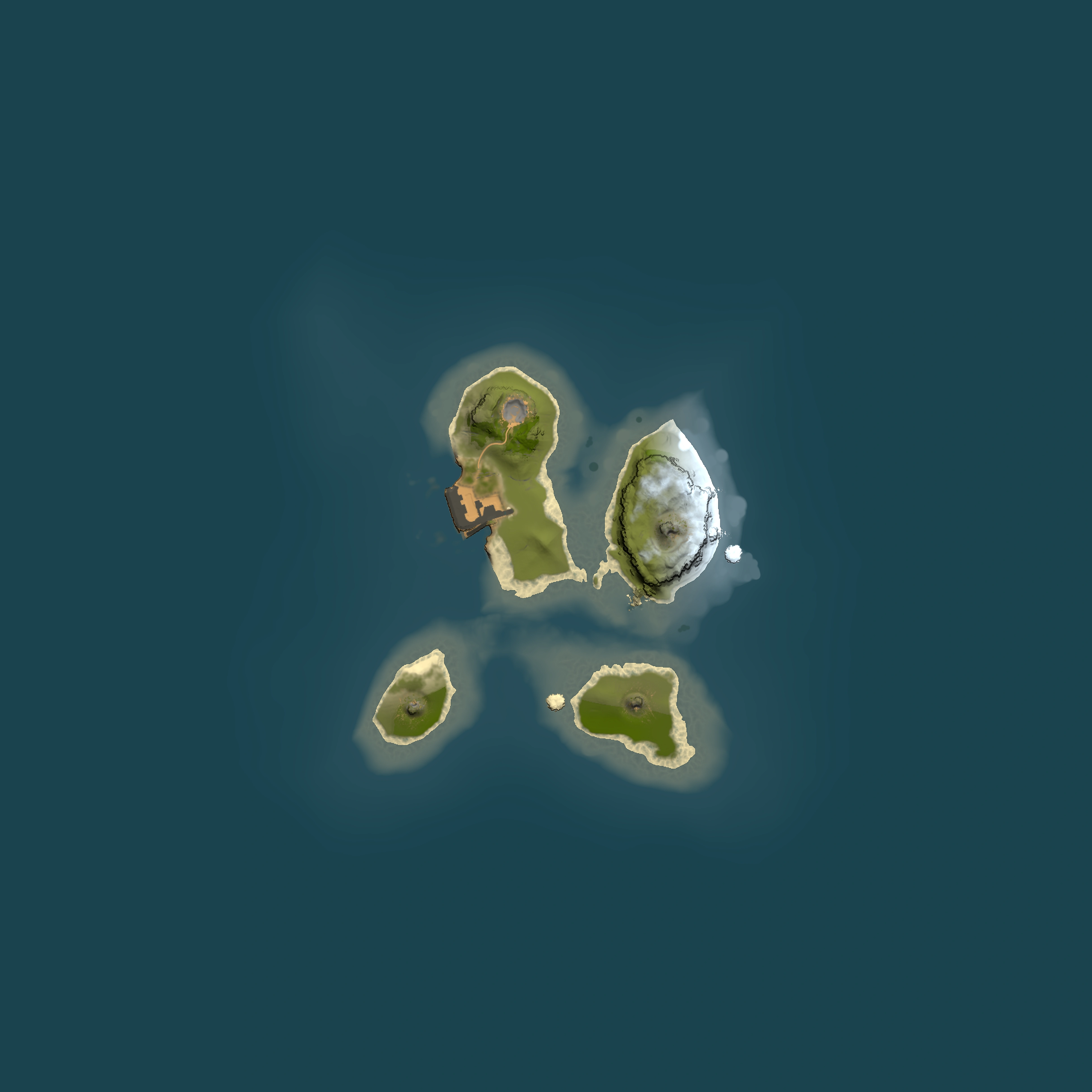 Full top-down render of Rust map seed 1333127737, 1500x1500m