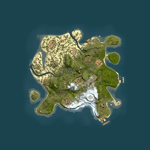 Rust map seed 1007209223, 3000x3000m top-down preview