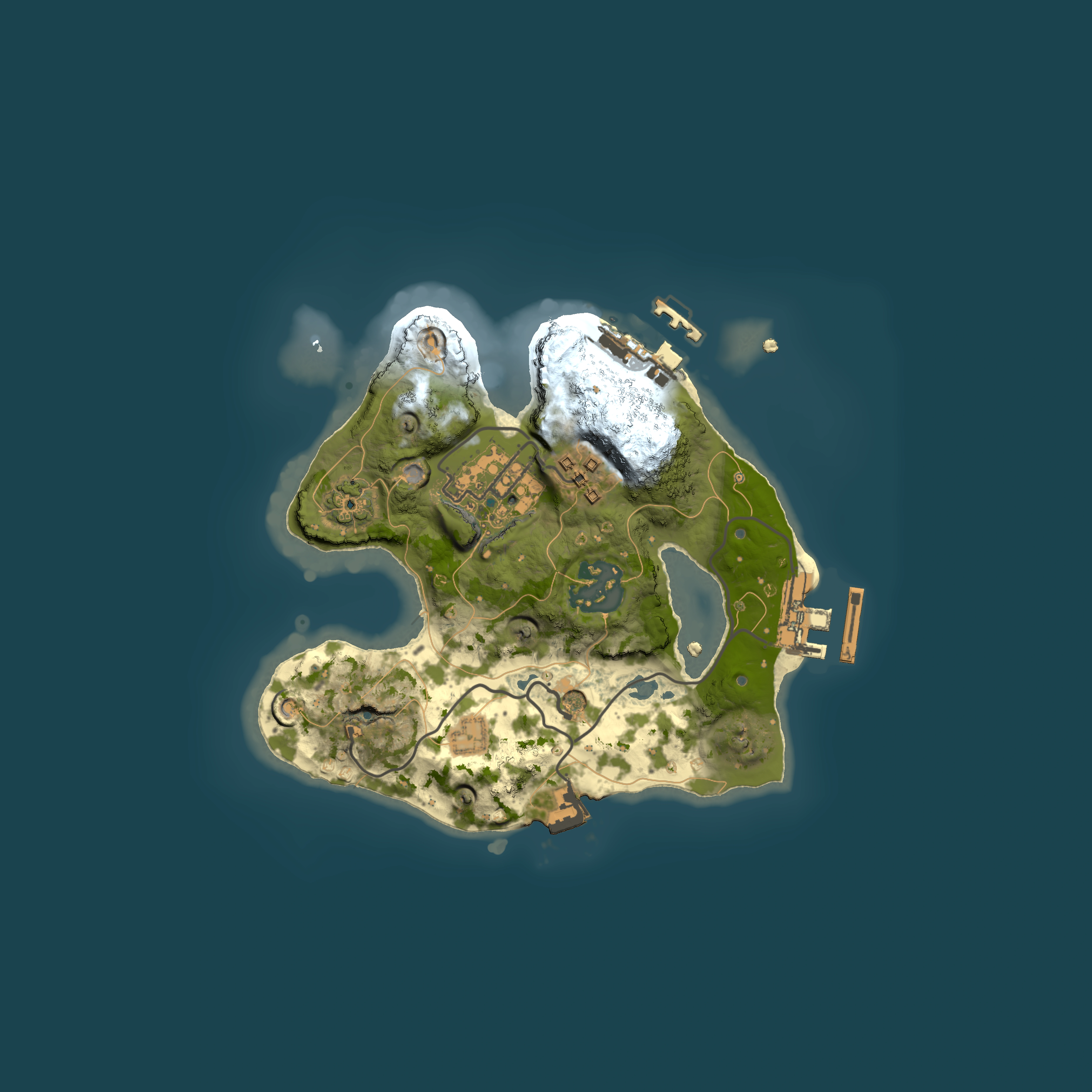 Full top-down render of Rust map seed 1749176872, 2000x2000m