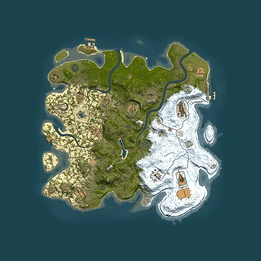 Rust map seed 1046006820, 4000x4000m top-down preview