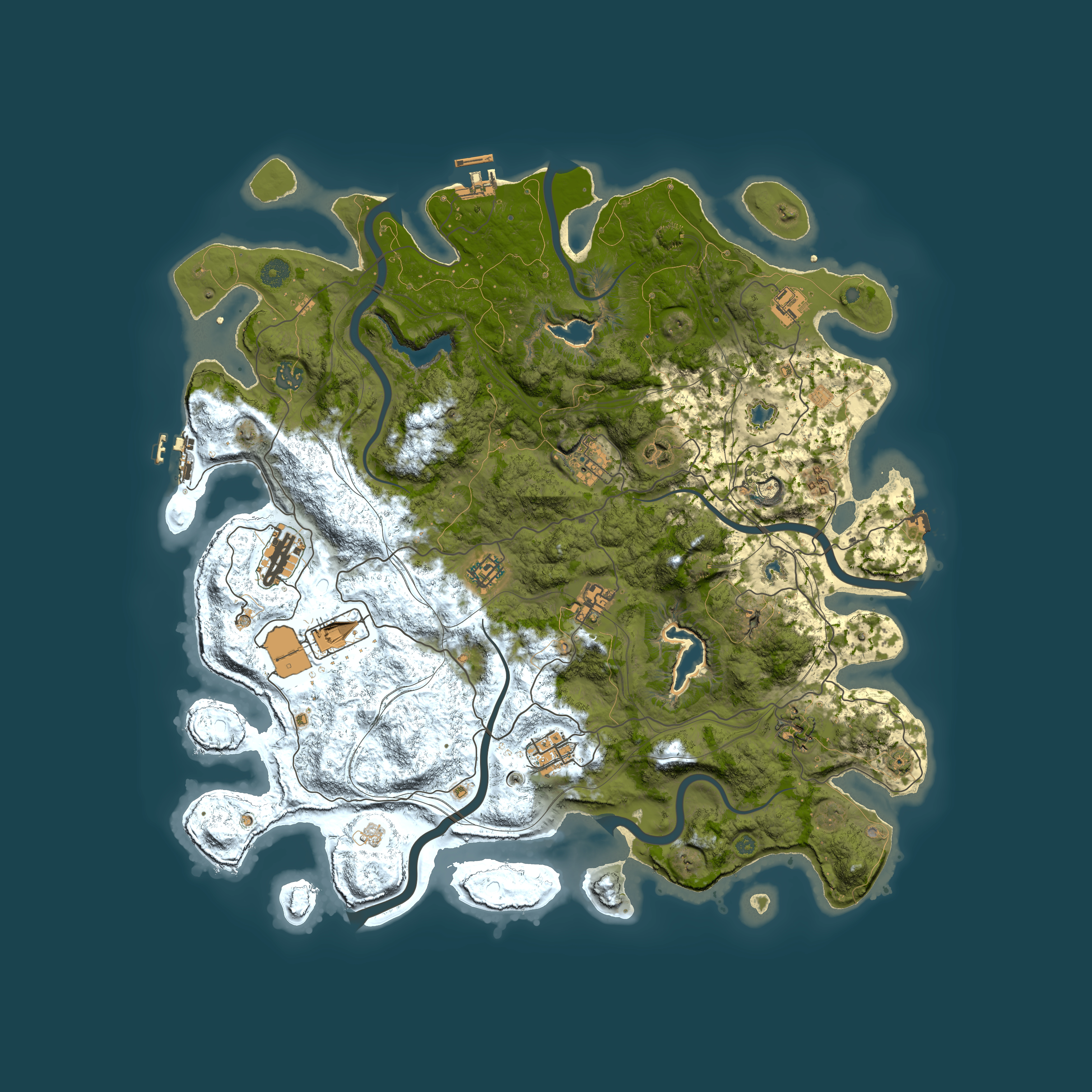 Full top-down render of Rust map seed 2094222110, 4500x4500m