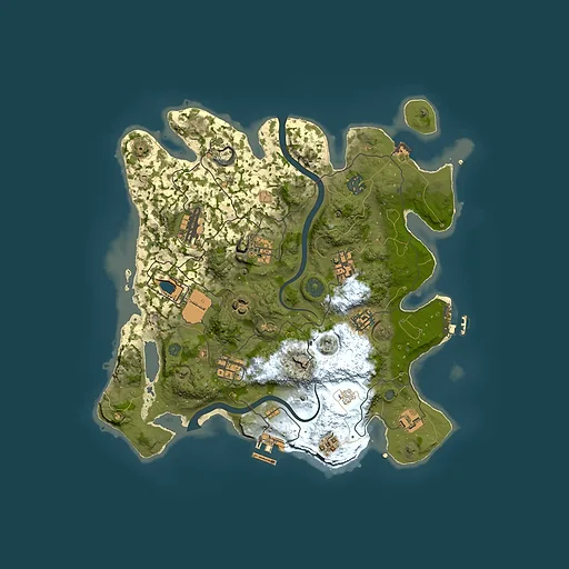 Rust map seed 1644446981, 3500x3500m top-down preview