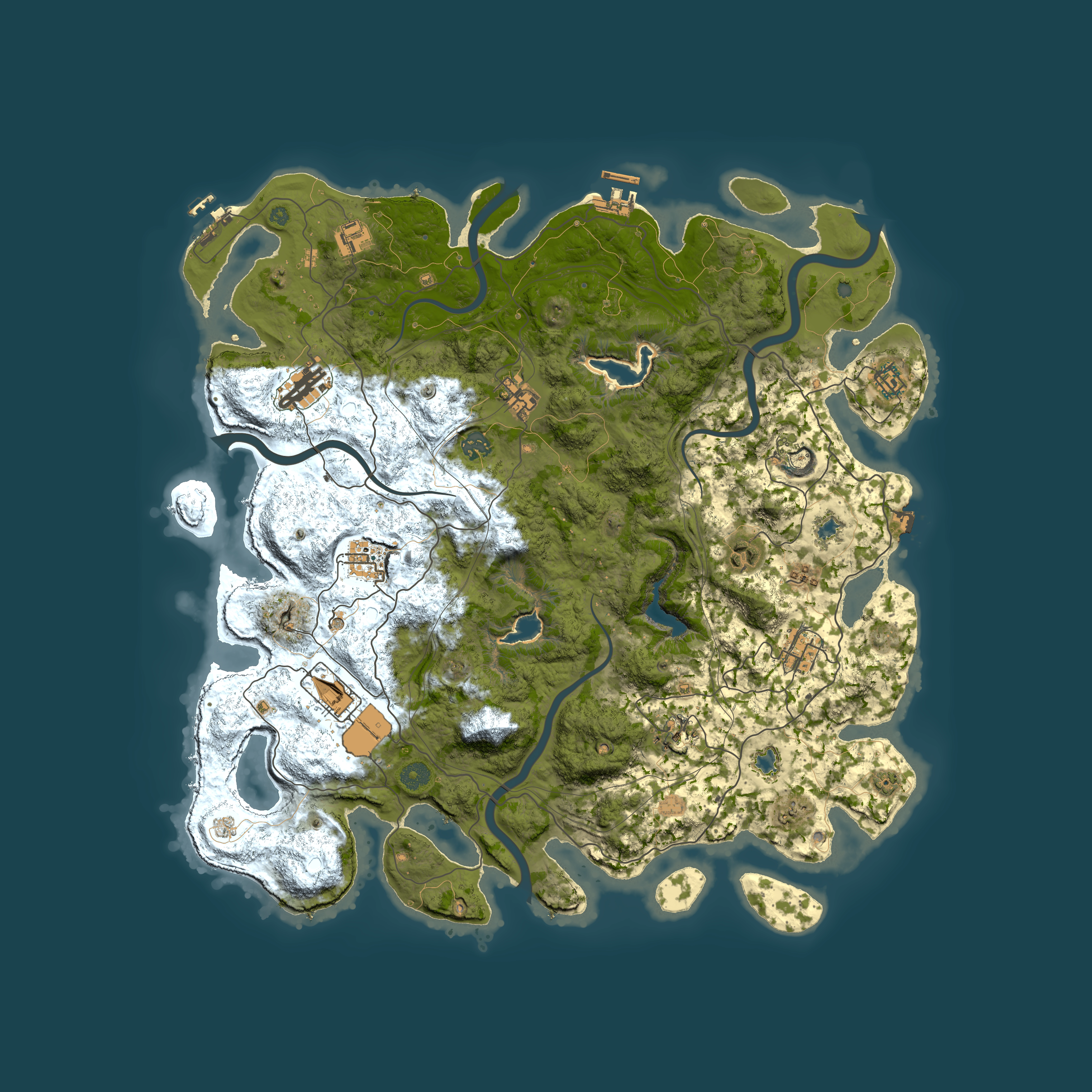 Full top-down render of Rust map seed 294752117, 4500x4500m
