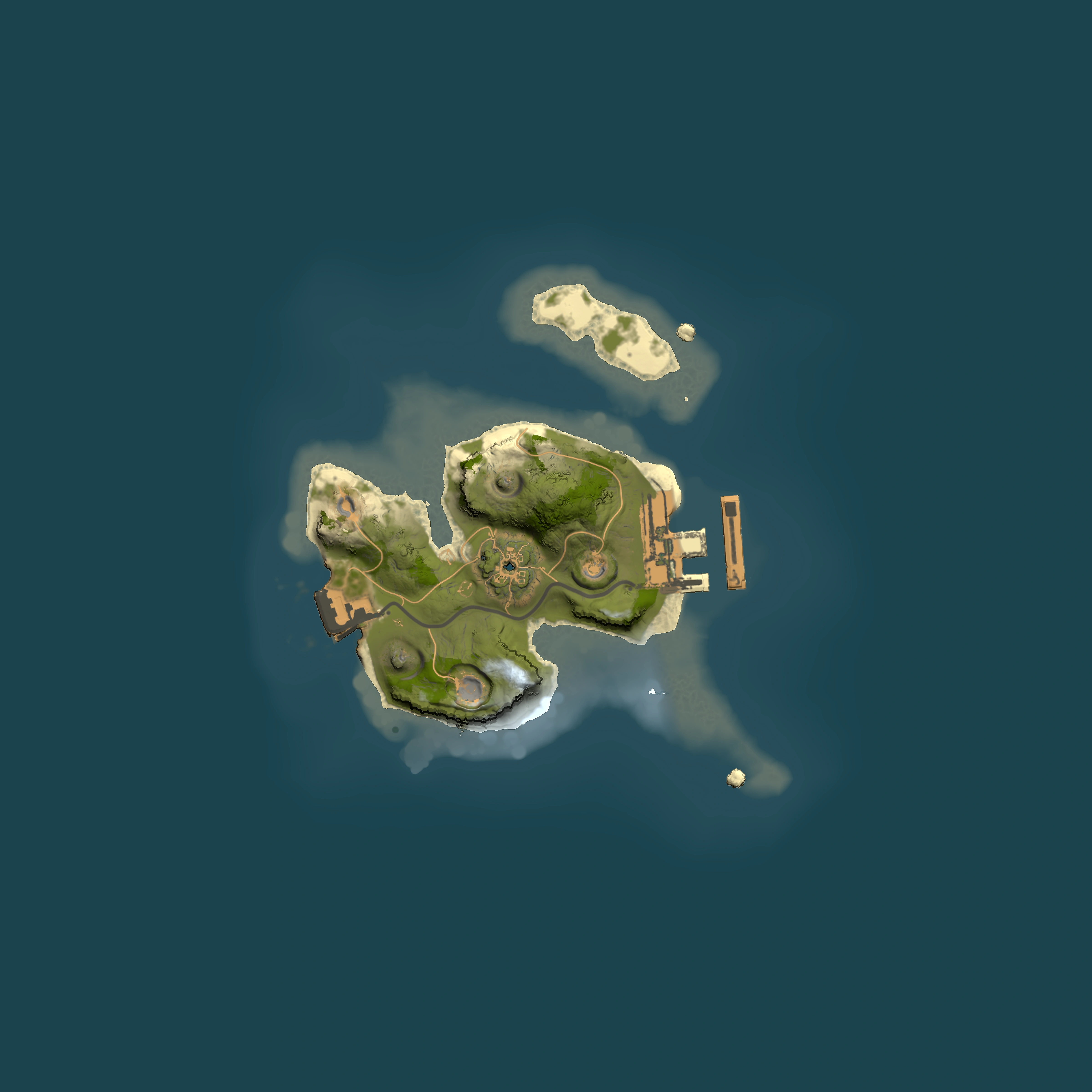 Full top-down render of Rust map seed 1962706787, 1500x1500m
