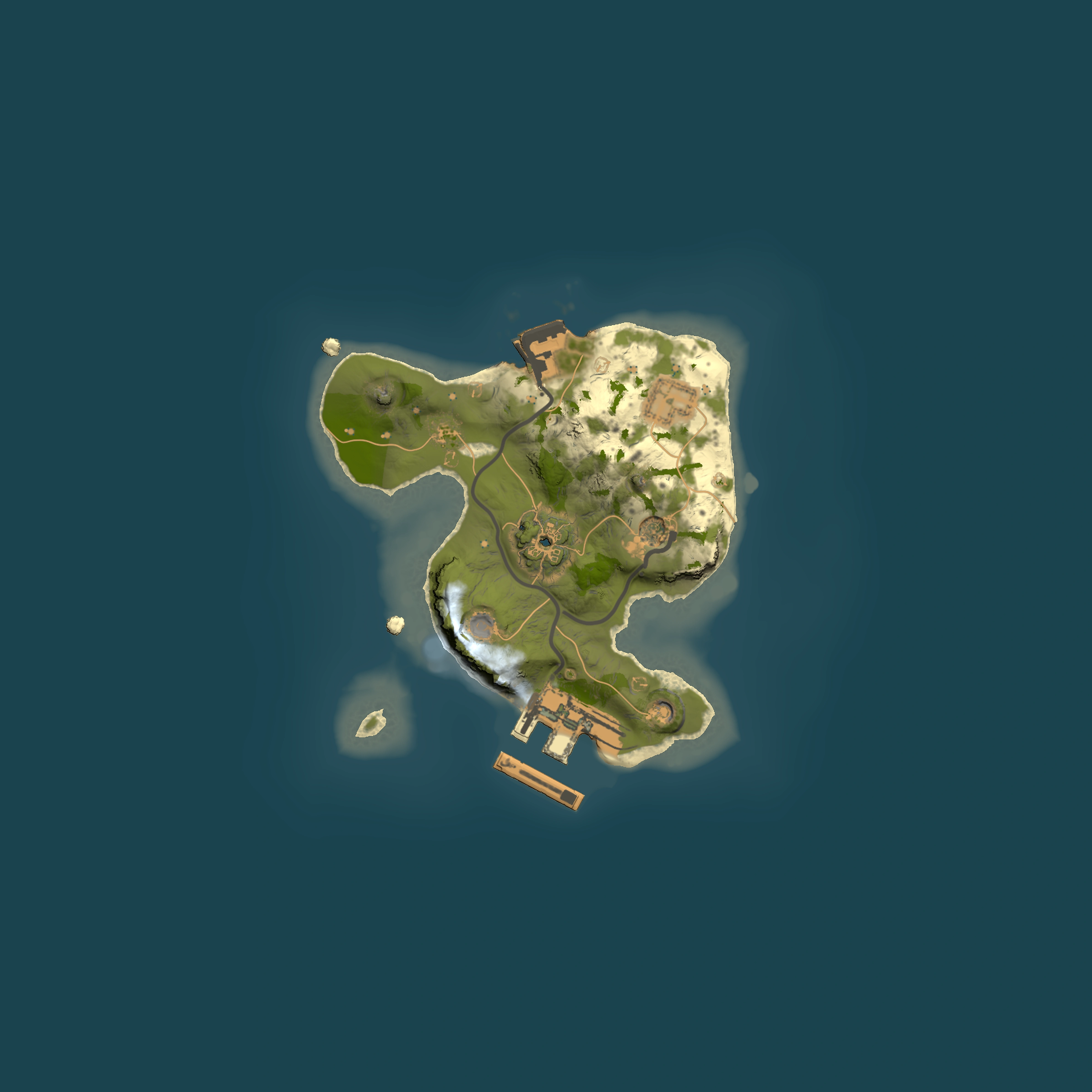 Full top-down render of Rust map seed 771701429, 1500x1500m