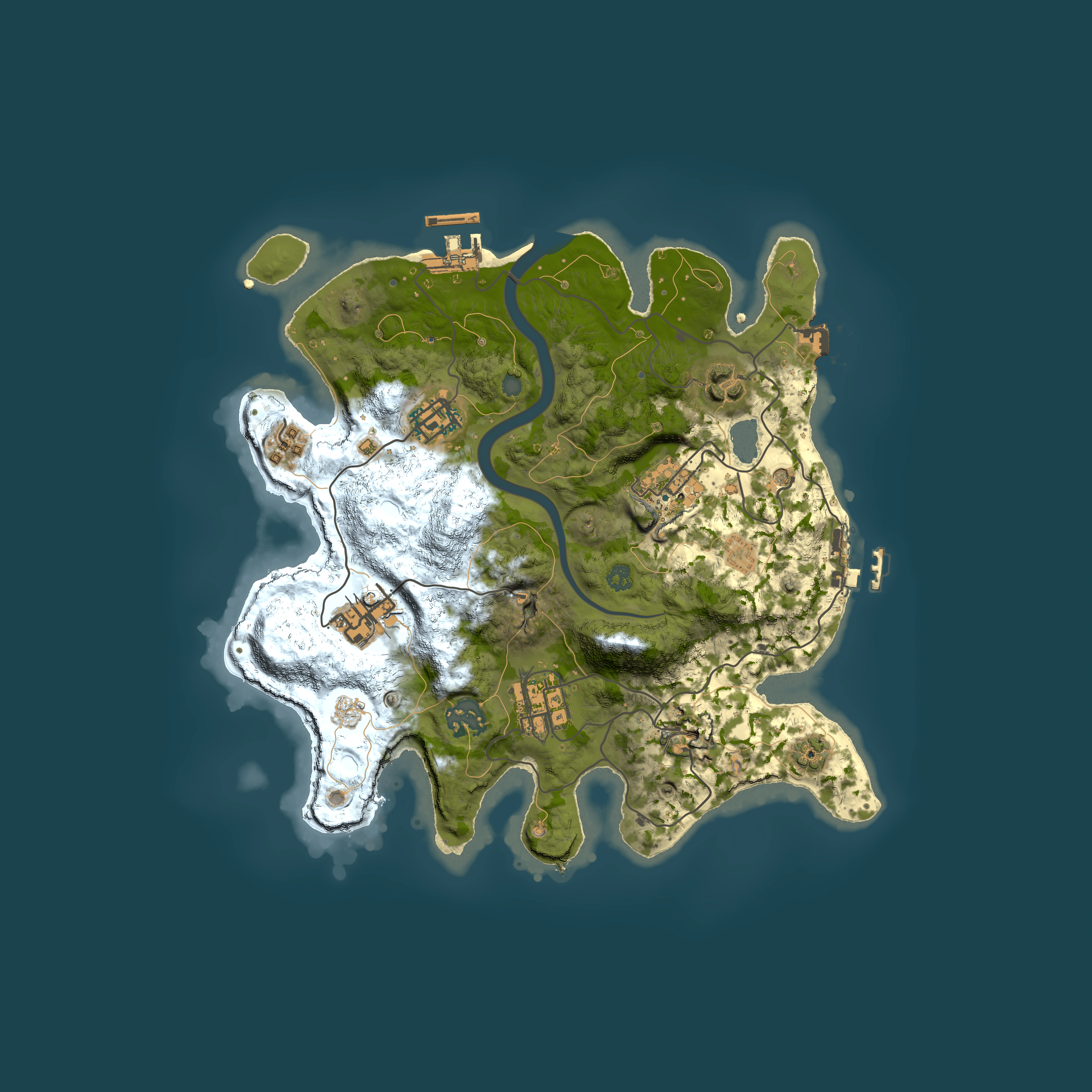 Full top-down render of Rust map seed 452611030, 3000x3000m