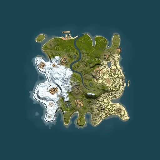 Rust map seed 452611030, 3000x3000m top-down preview