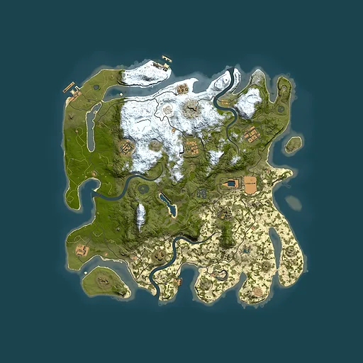 Rust map seed 55024953, 4000x4000m top-down preview