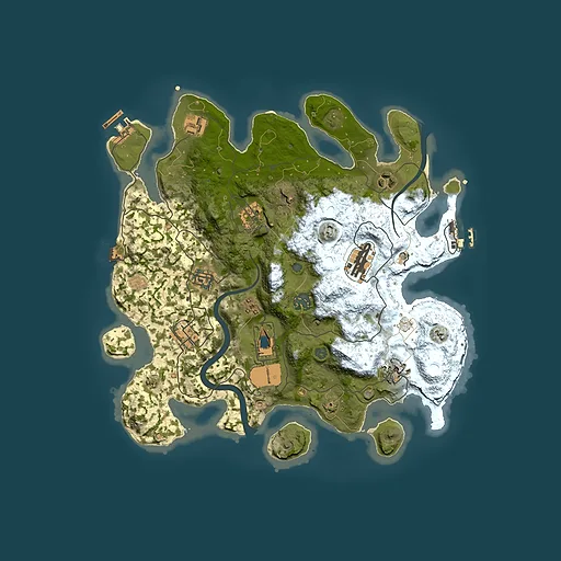 Rust map seed 737317948, 3500x3500m top-down preview