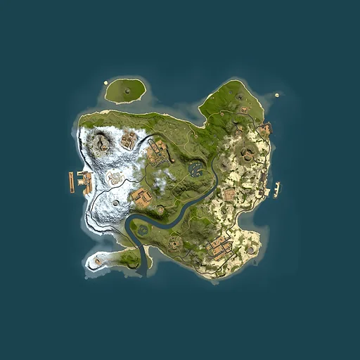 Rust map seed 1892784091, 2500x2500m top-down preview