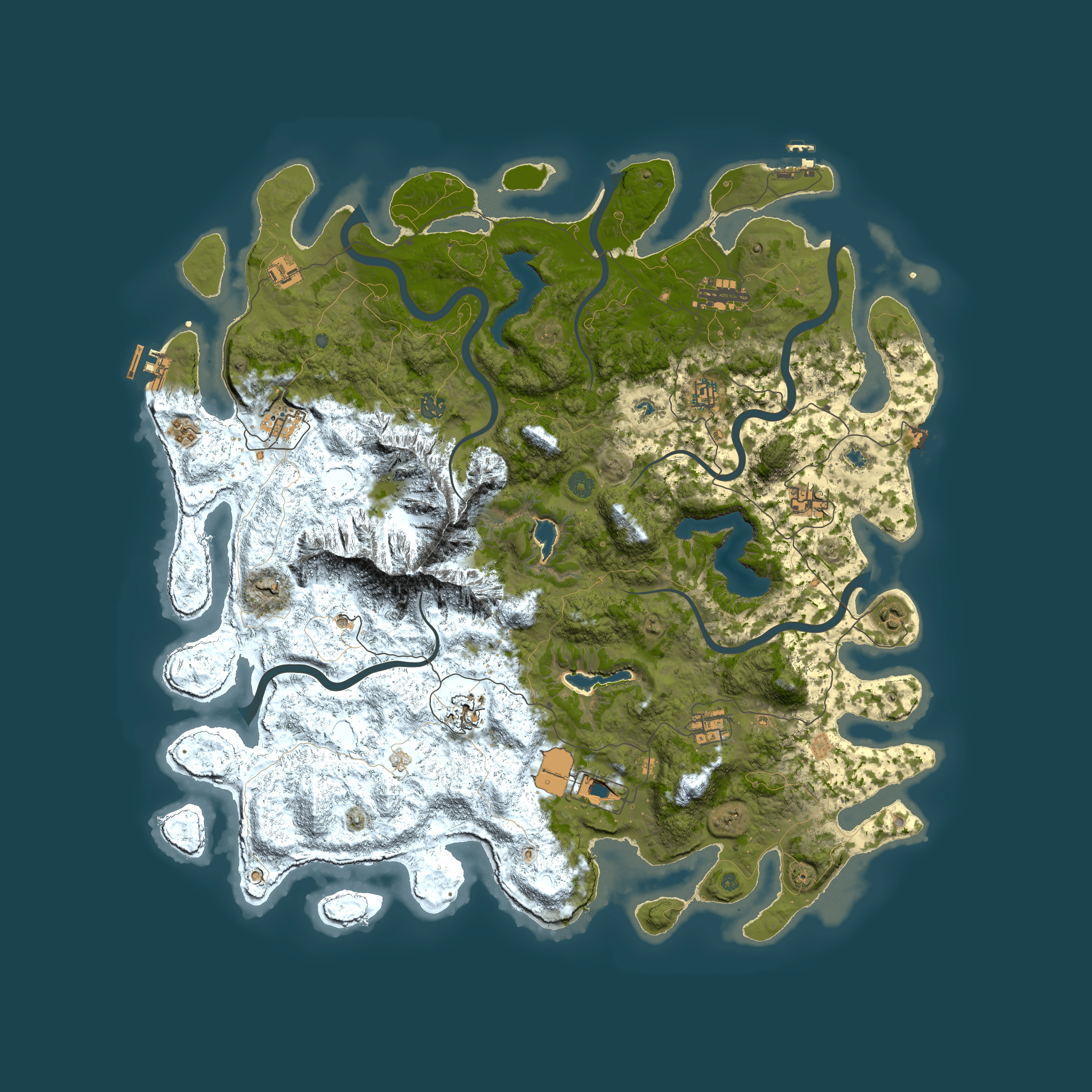 Full top-down render of Rust map seed 680050472, 5000x5000m