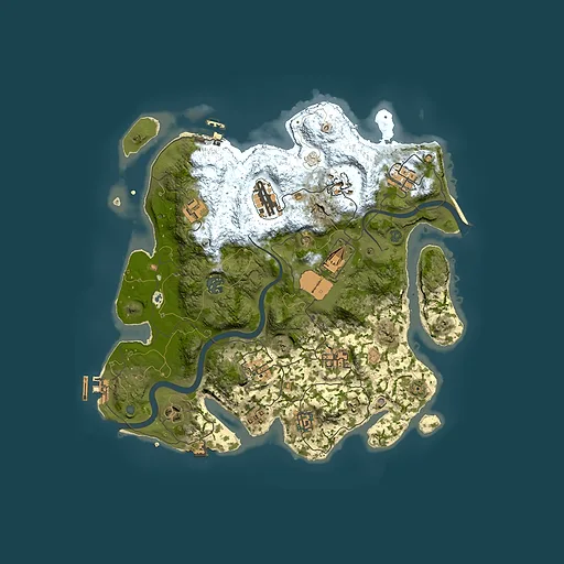 Rust map seed 1762363029, 3500x3500m top-down preview