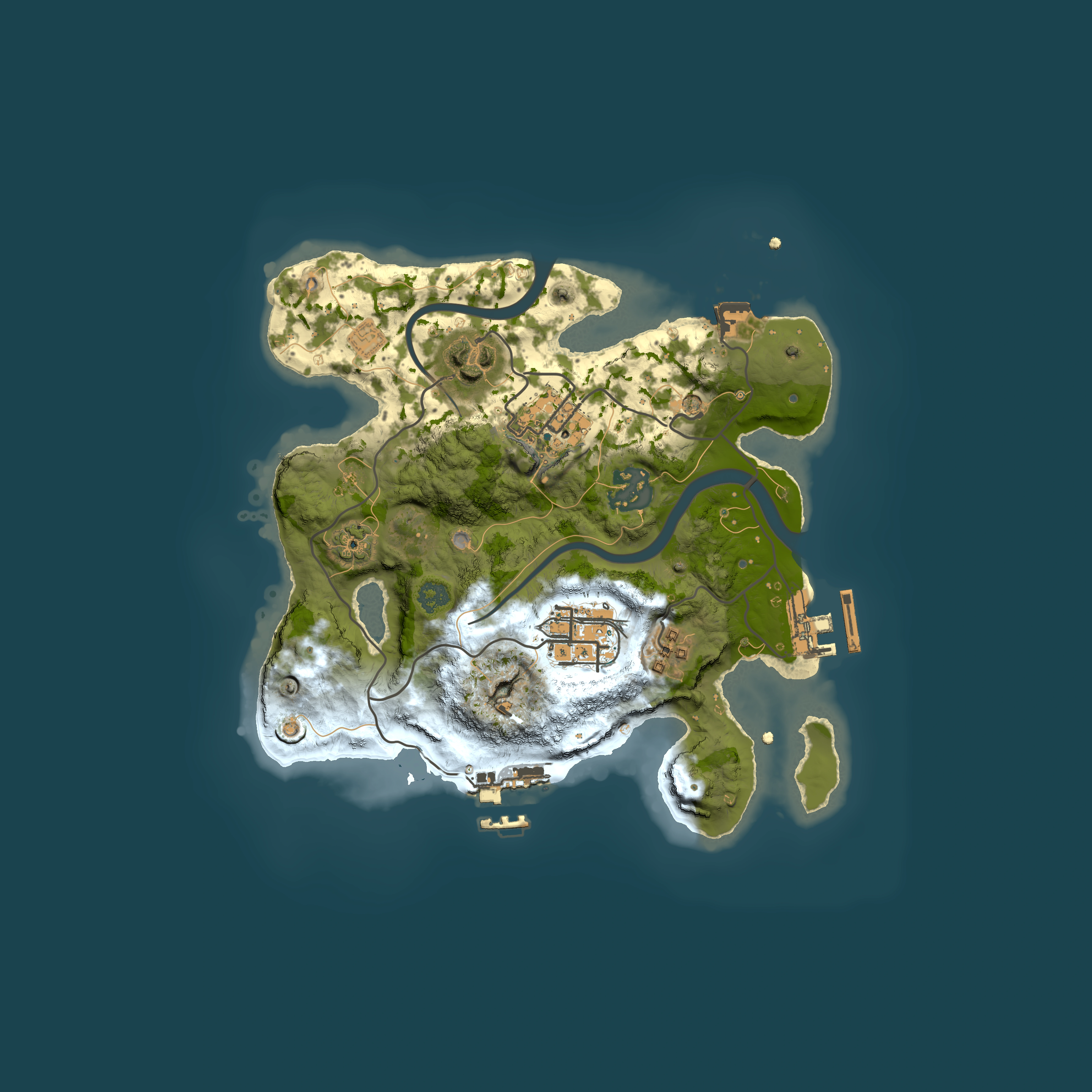Full top-down render of Rust map seed 520942703, 2500x2500m