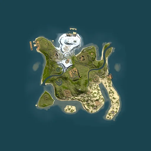 Rust map seed 868264751, 2500x2500m top-down preview