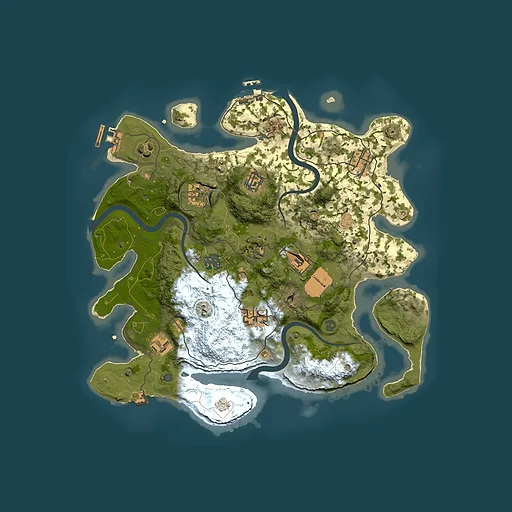 Rust map seed 1863187215, 3500x3500m top-down preview