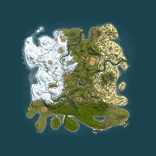 Rust map seed 1668881638, 4000x4000m top-down preview