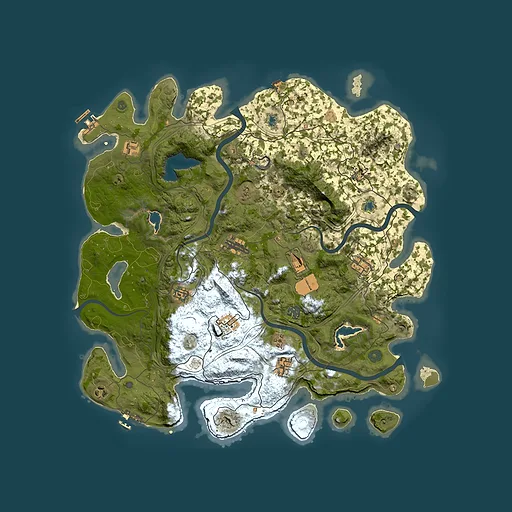 Rust map seed 2019176588, 4500x4500m top-down preview