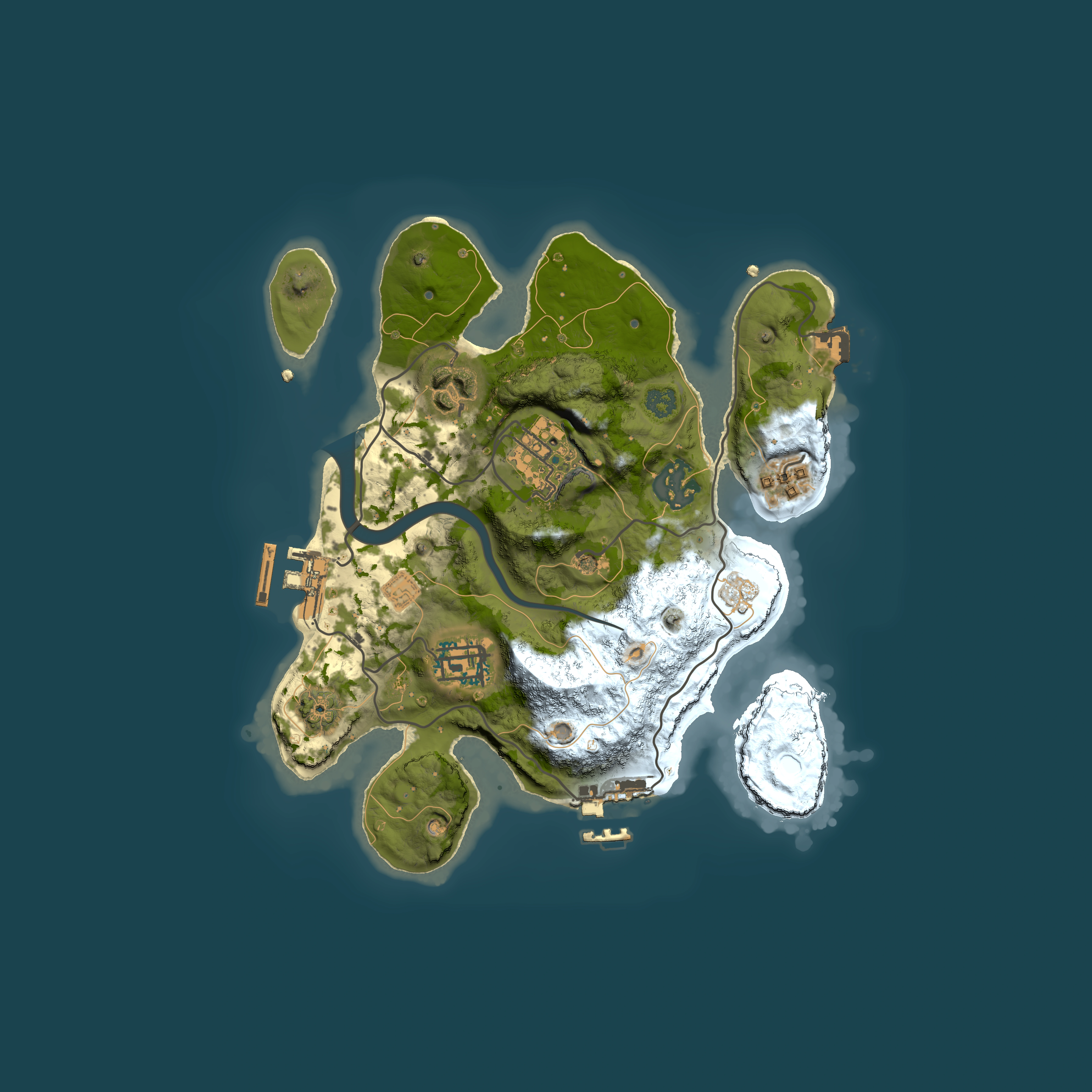 Full top-down render of Rust map seed 744678046, 2500x2500m