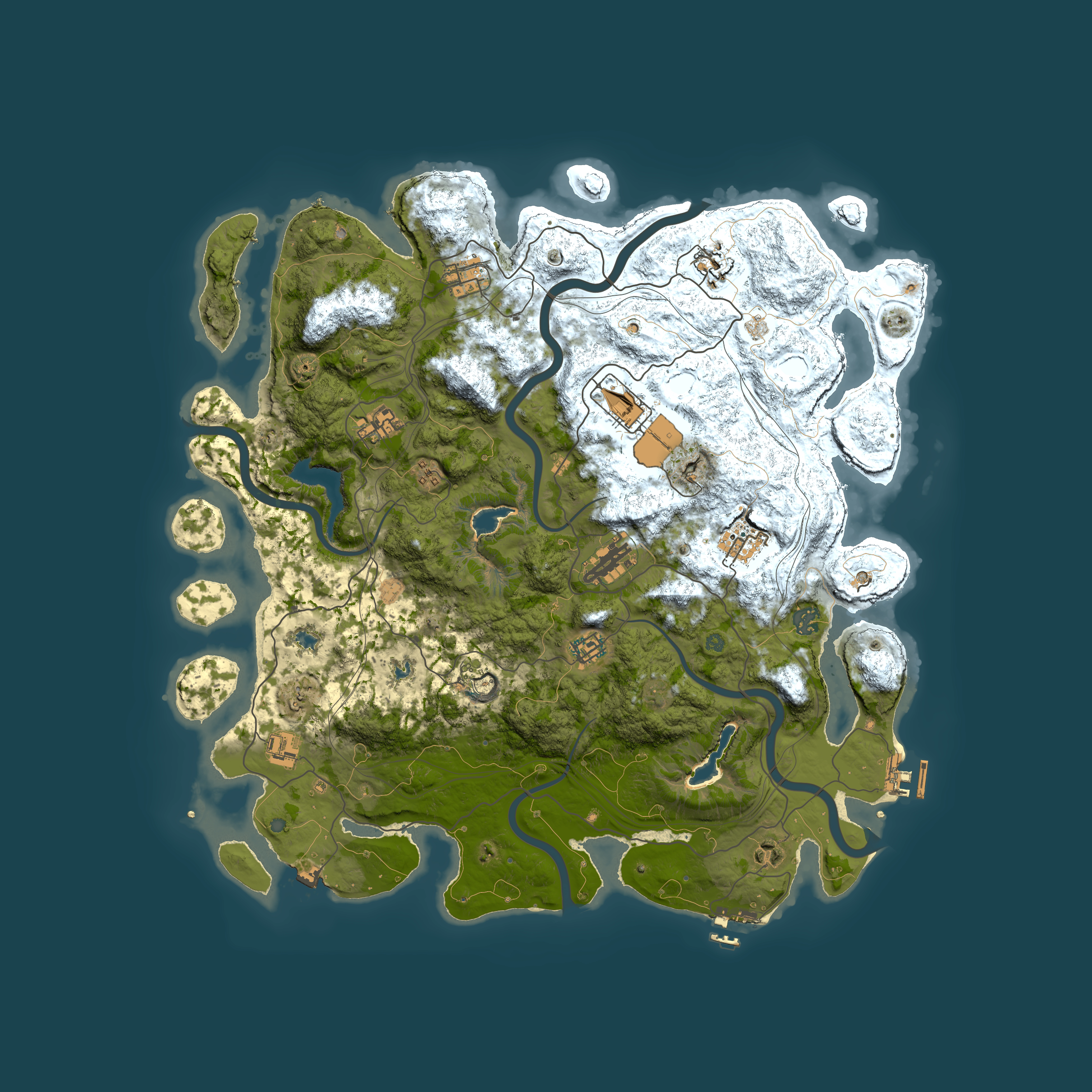 Full top-down render of Rust map seed 1970583451, 4500x4500m