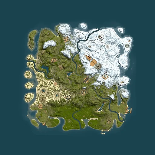 Rust map seed 1970583451, 4500x4500m top-down preview