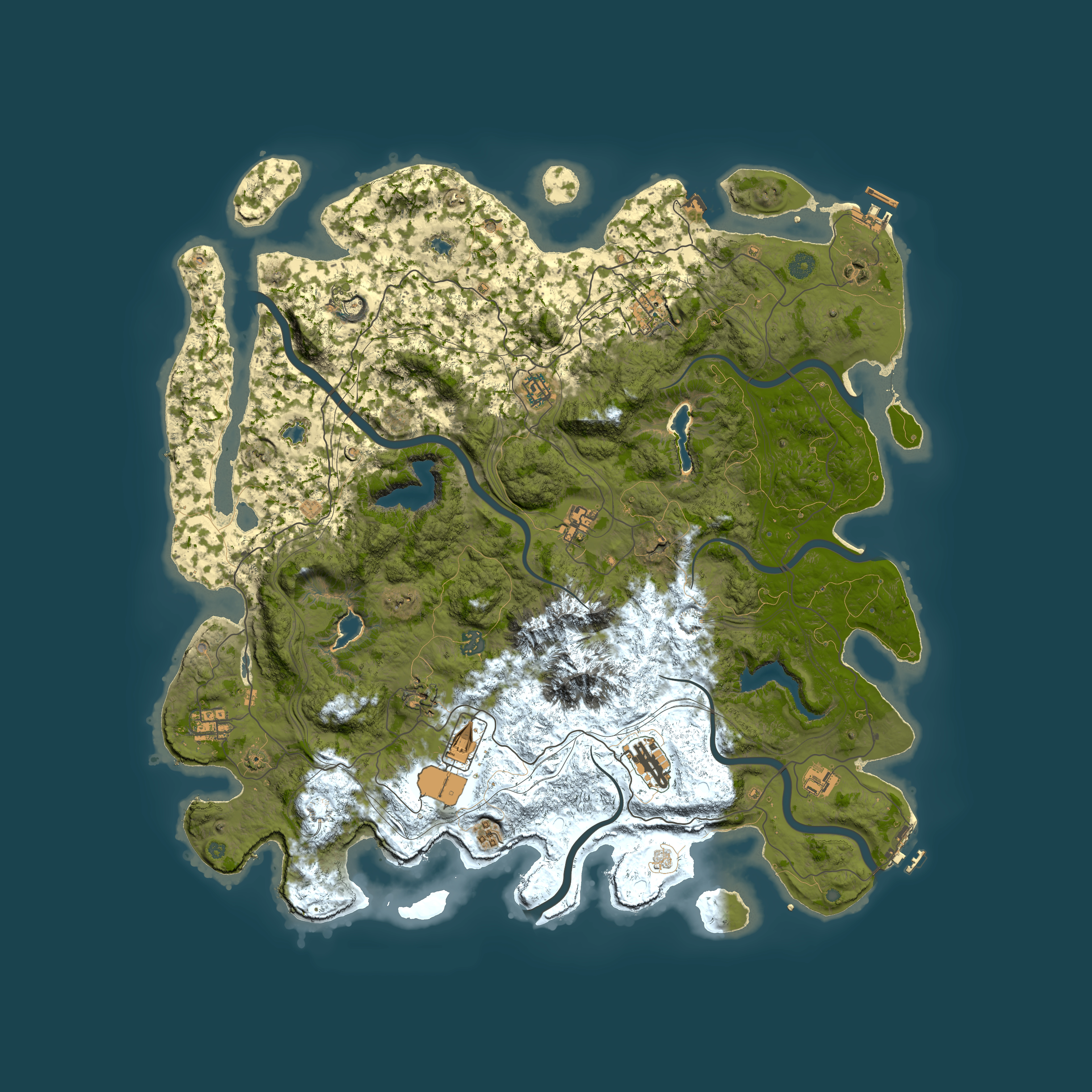 Full top-down render of Rust map seed 1154041200, 5000x5000m