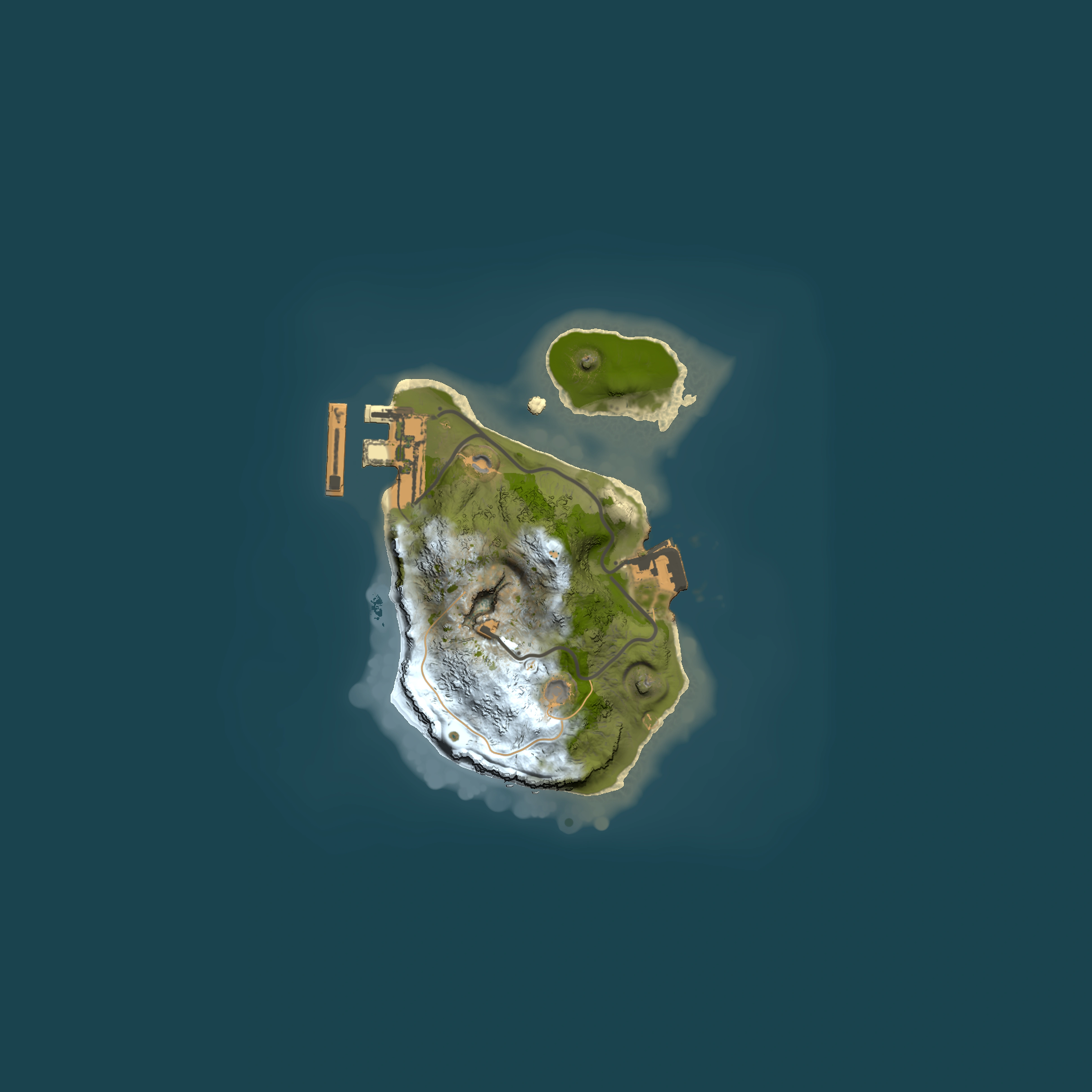 Full top-down render of Rust map seed 1116579635, 1500x1500m