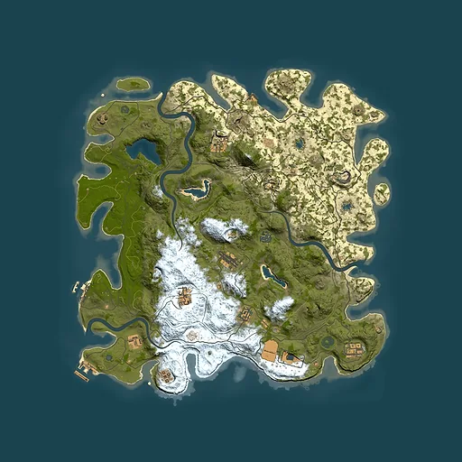 Rust map seed 1047414052, 4500x4500m top-down preview