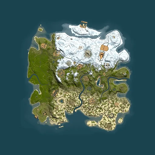 Rust map seed 1932791668, 4000x4000m top-down preview
