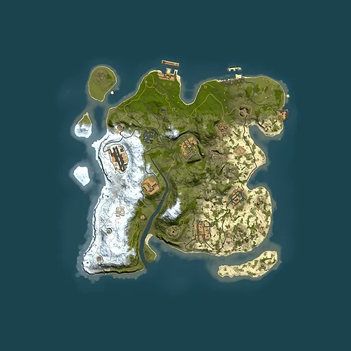 Rust map seed 1868440404, 3000x3000m top-down preview