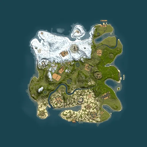 Rust map seed 1120391210, 3500x3500m top-down preview