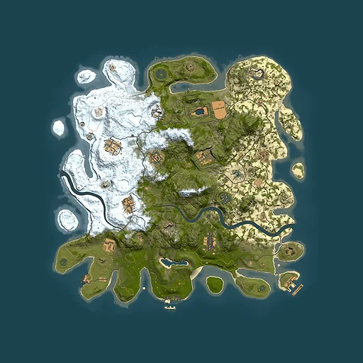 Rust map seed 105597253, 4000x4000m top-down preview