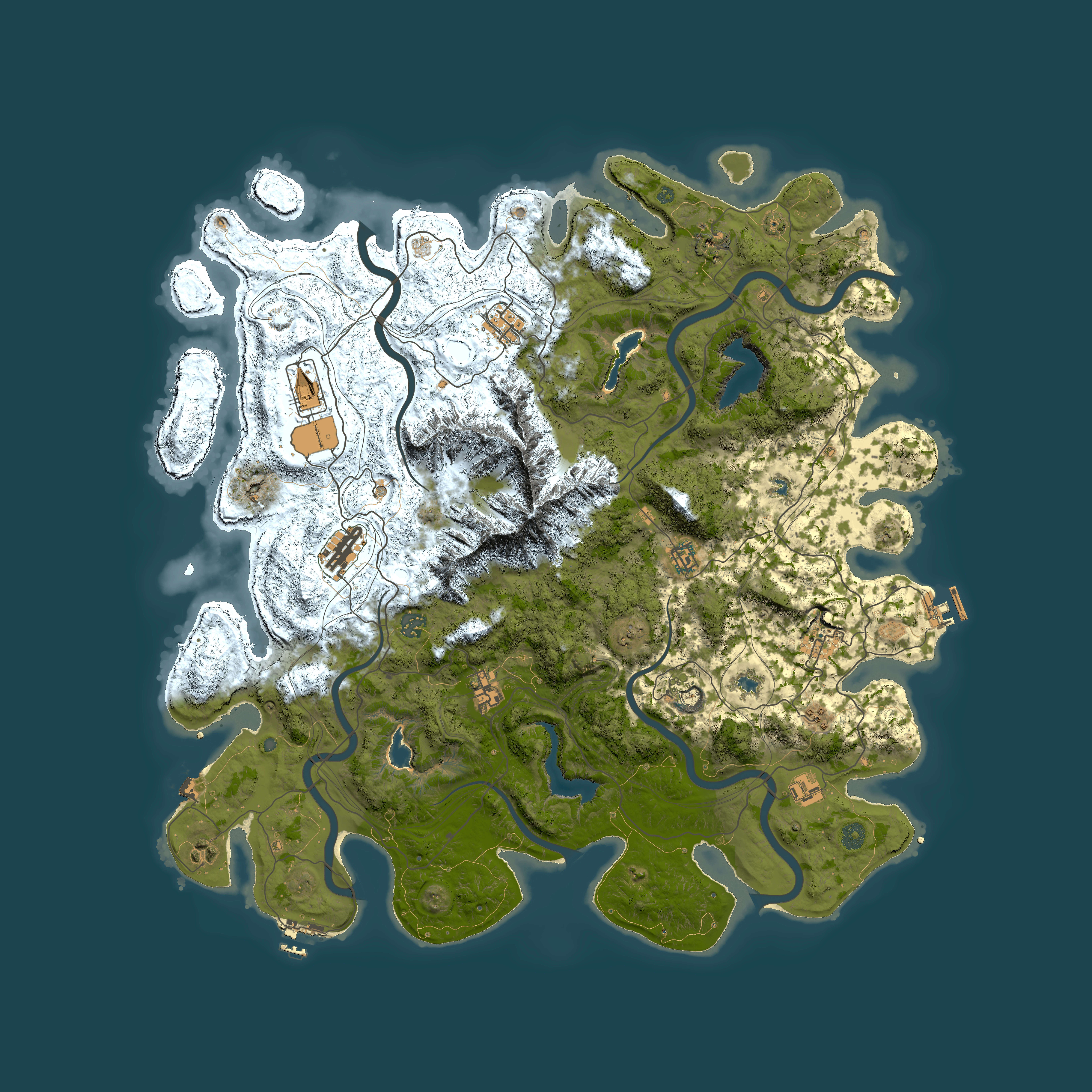 Full top-down render of Rust map seed 641689592, 5000x5000m
