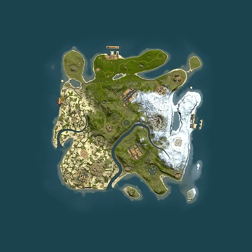 Rust map seed 930094982, 3000x3000m top-down preview