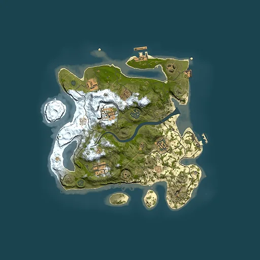 Rust map seed 1378746158, 3000x3000m top-down preview