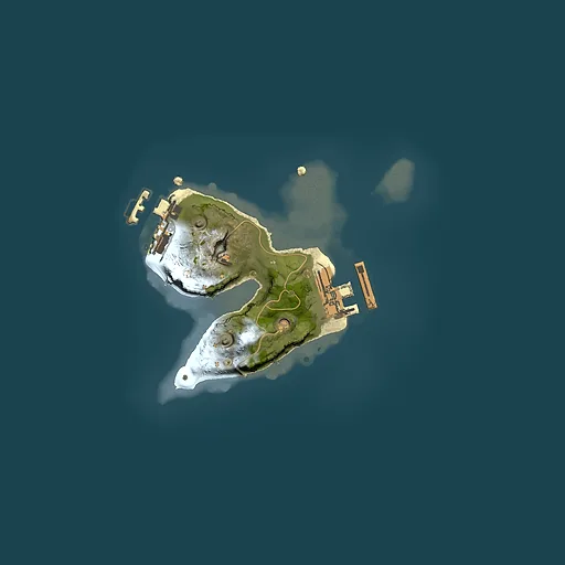 Rust map seed 460990155, 1500x1500m top-down preview
