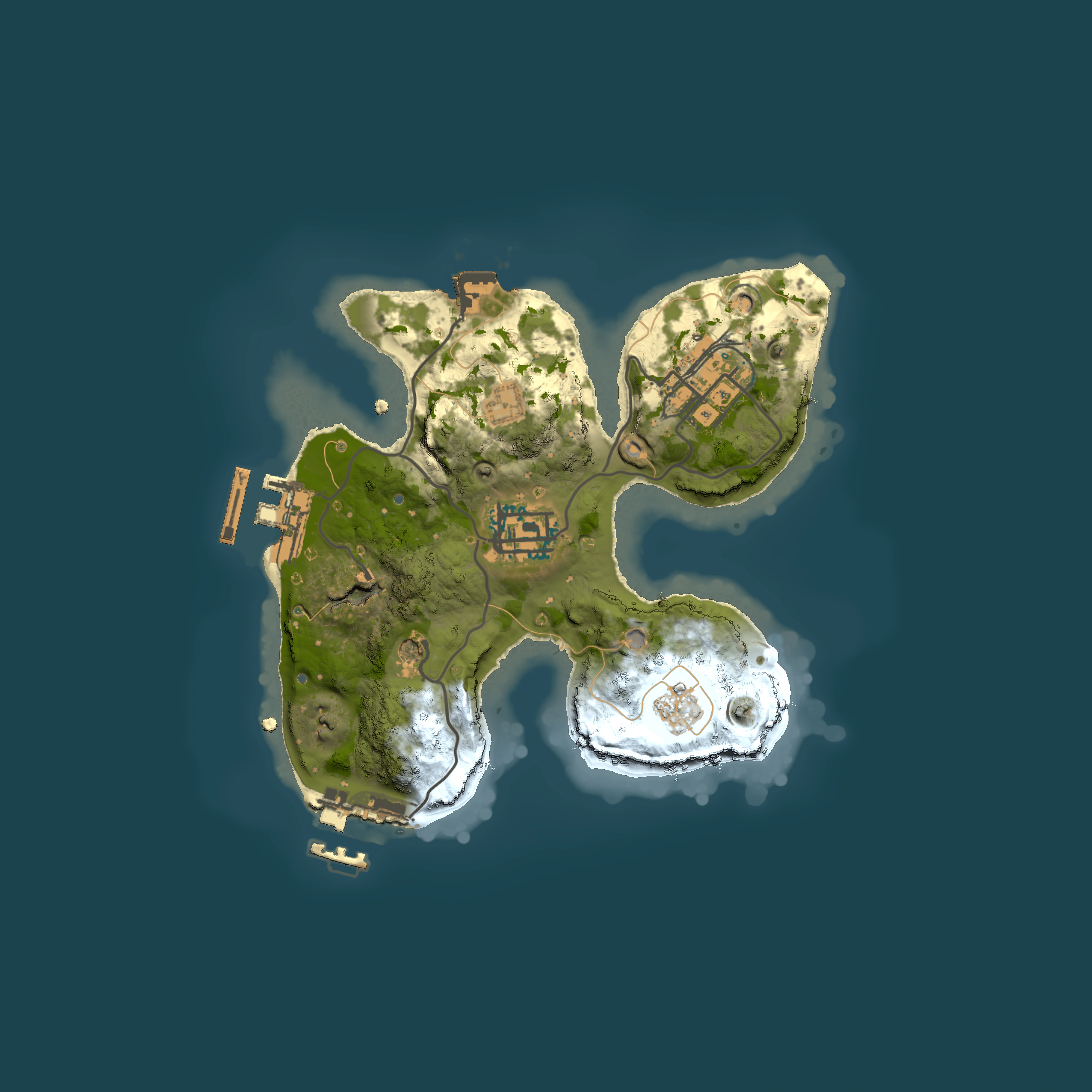 Full top-down render of Rust map seed 337518696, 2000x2000m