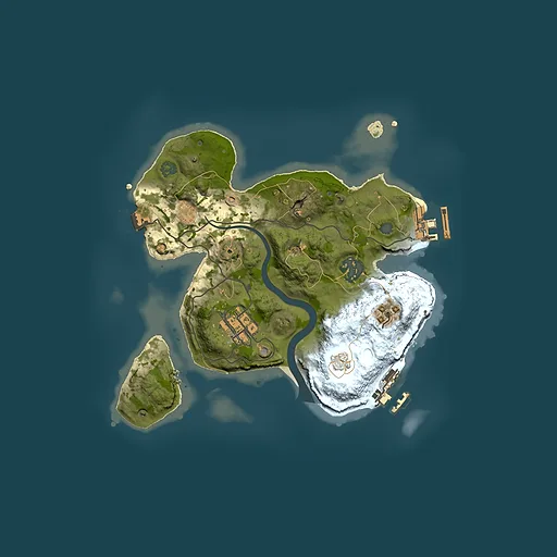 Rust map seed 417129497, 2500x2500m top-down preview