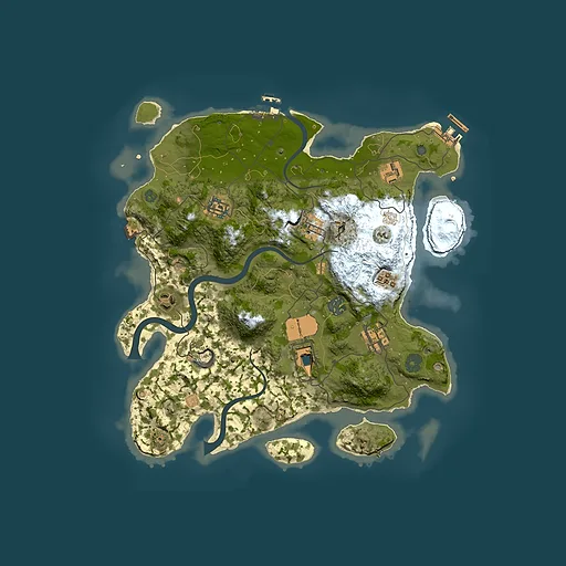 Rust map seed 1515462314, 3500x3500m top-down preview