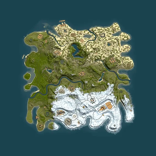 Rust map seed 1681903861, 4500x4500m top-down preview