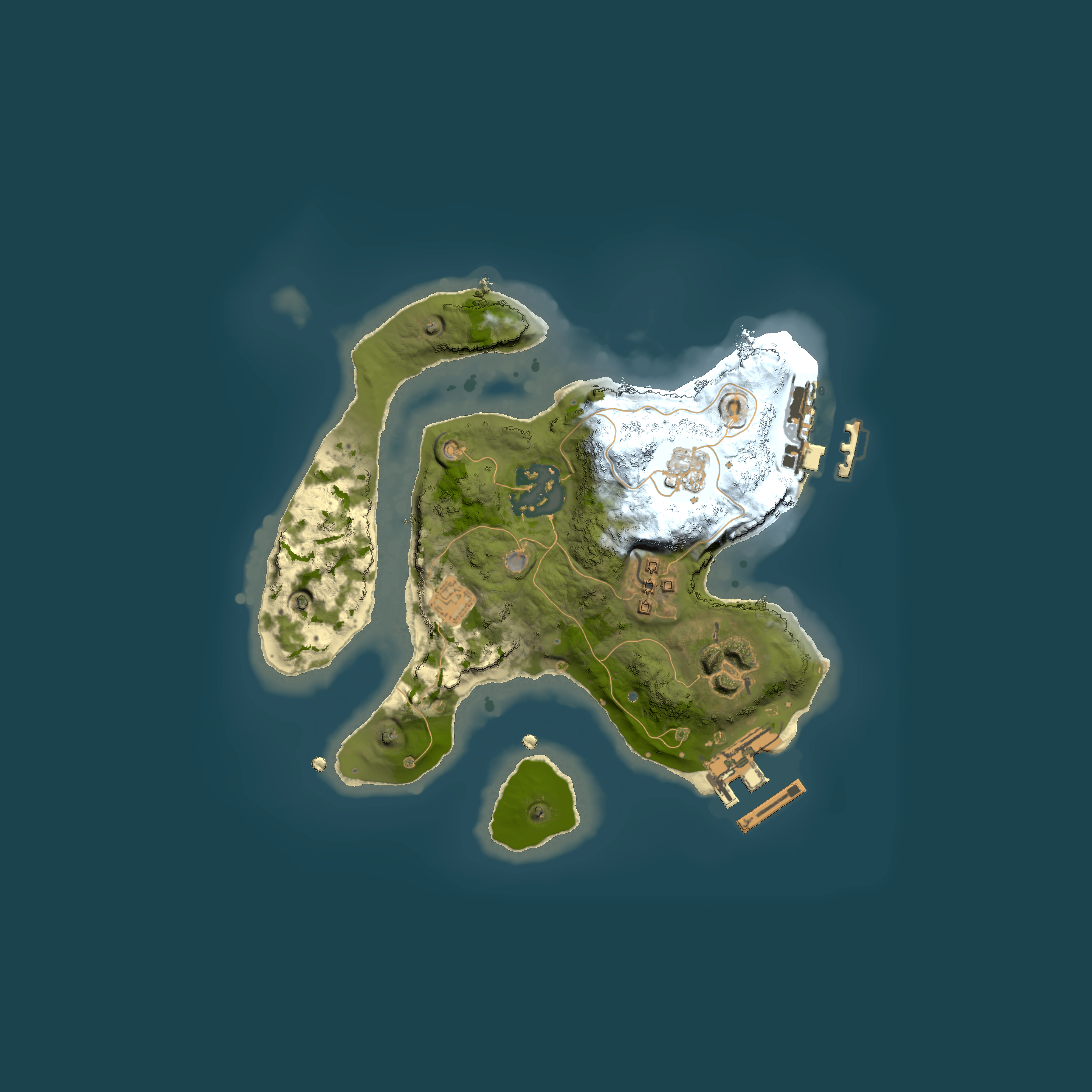 Full top-down render of Rust map seed 316997693, 2000x2000m