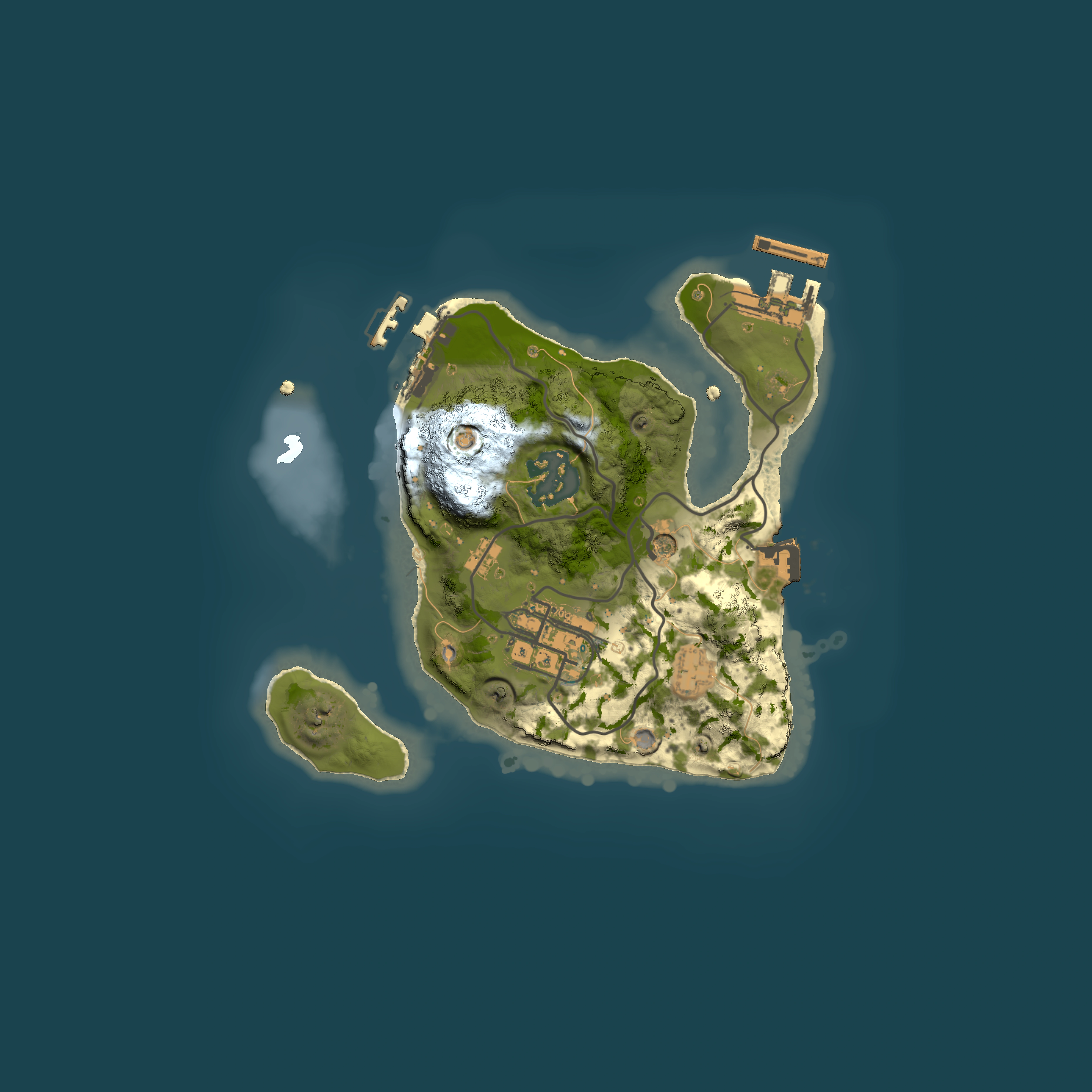 Full top-down render of Rust map seed 368638687, 2000x2000m