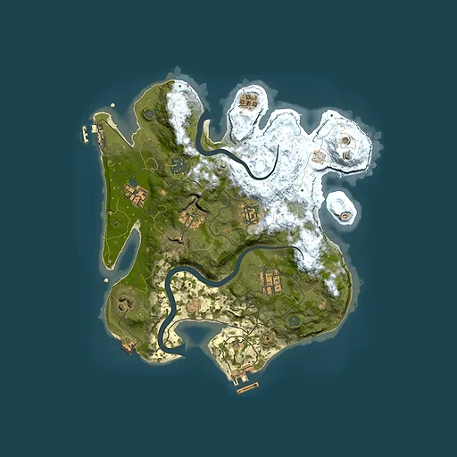 Rust map seed 219514891, 3000x3000m top-down preview
