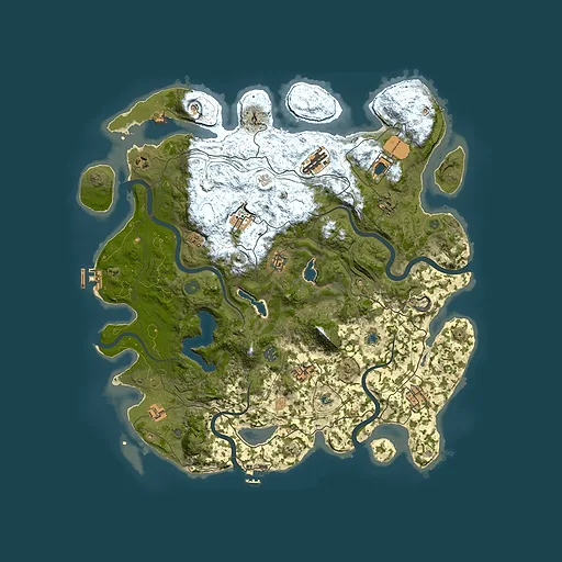 Rust map seed 271477501, 4500x4500m top-down preview