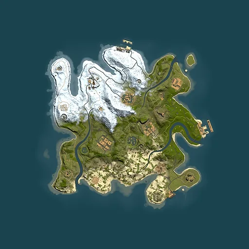 Rust map seed 1087494211, 3000x3000m top-down preview